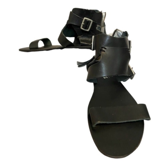 Coconuts by Matisse Black Leather Strappy Sandal - Picture 6 of 9